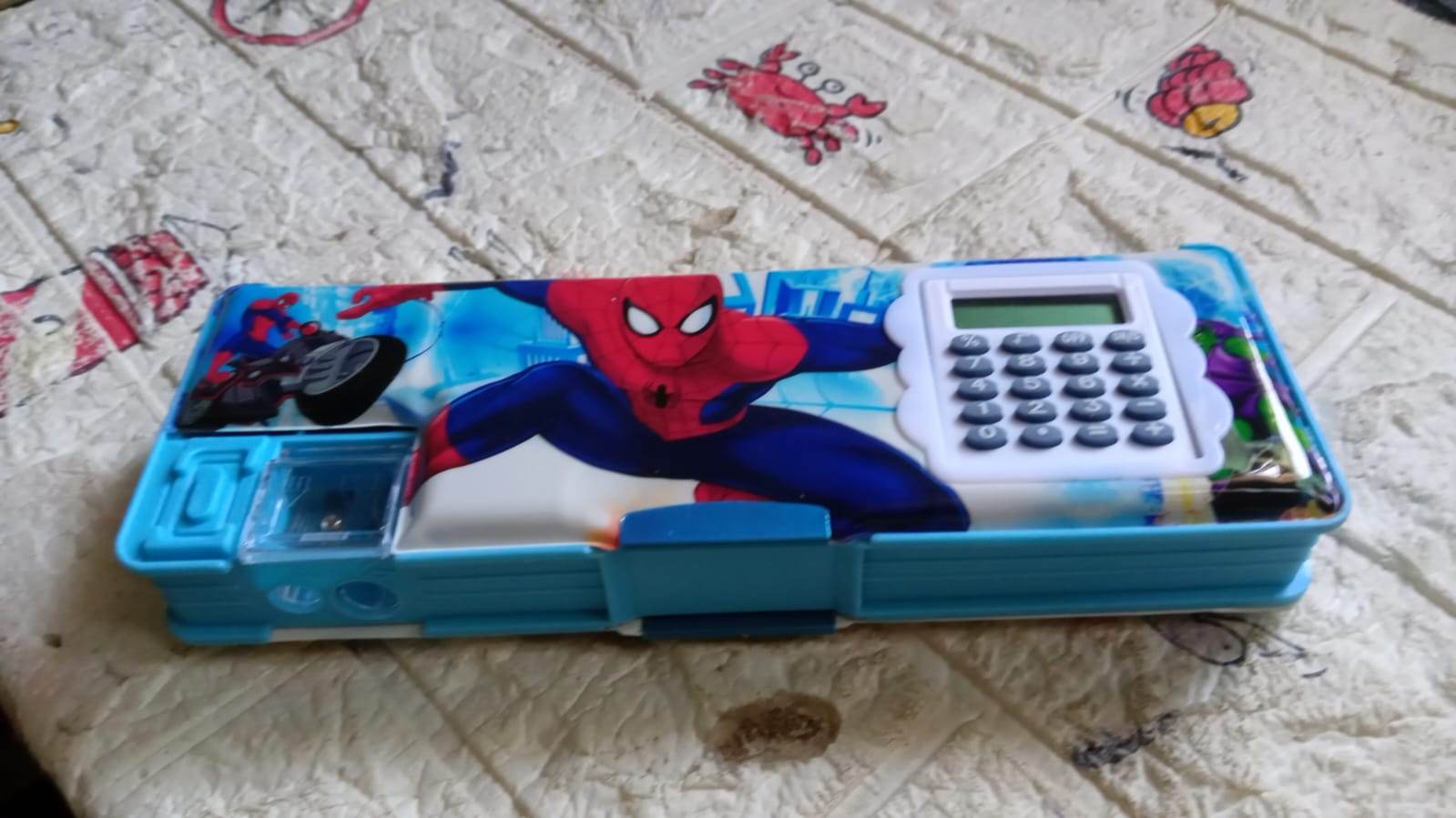Cartoon Multi-functional Geometry Box with Calculator & Double Sharpener - infinityexculsivestore.com
