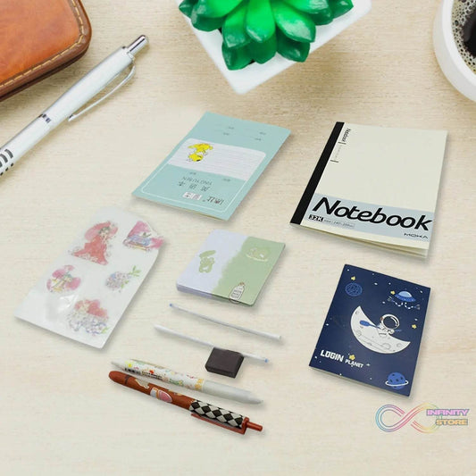 Cartoon Stationery Box Cartoon Design School Box Book , diary , Pen , Eraser, Sharpner , Sticker & Pen Refill Student Gift School box (1 box) - infinityexculsivestore.com