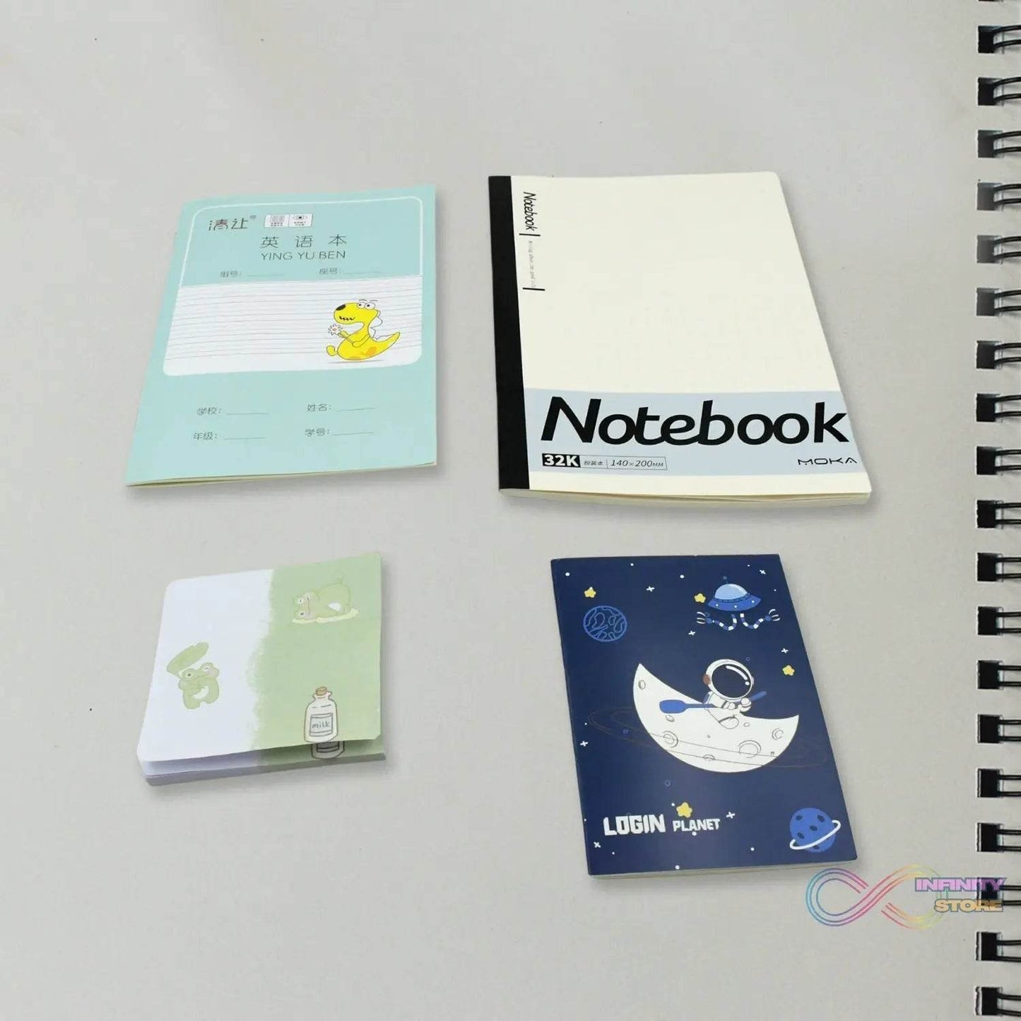 Cartoon Stationery Box Cartoon Design School Box Book , diary , Pen , Eraser, Sharpner , Sticker & Pen Refill Student Gift School box (1 box) - infinityexculsivestore.com