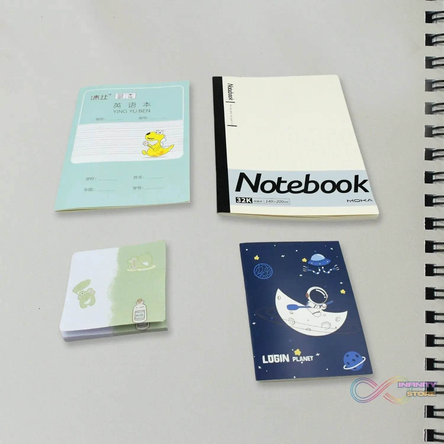 Cartoon Stationery Box Cartoon Design School Box Book , diary , Pen , Eraser, Sharpner , Sticker & Pen Refill Student Gift School box (1 box) - infinityexculsivestore.com