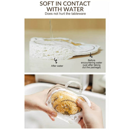 Cartoon Wood Pulp Sponge for Dishwashing Absorbent Cleaning Pad - infinityexculsivestore.com