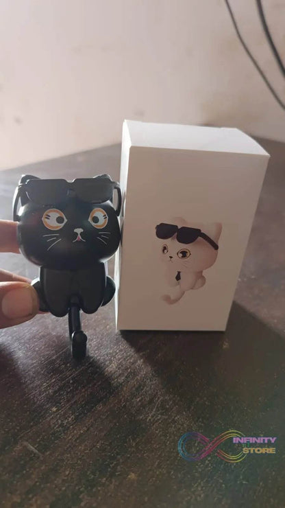 Cat Hook for Wall, Cute Cat Key Hook with Sunglasses (1 Pc) - infinityexculsivestore.com