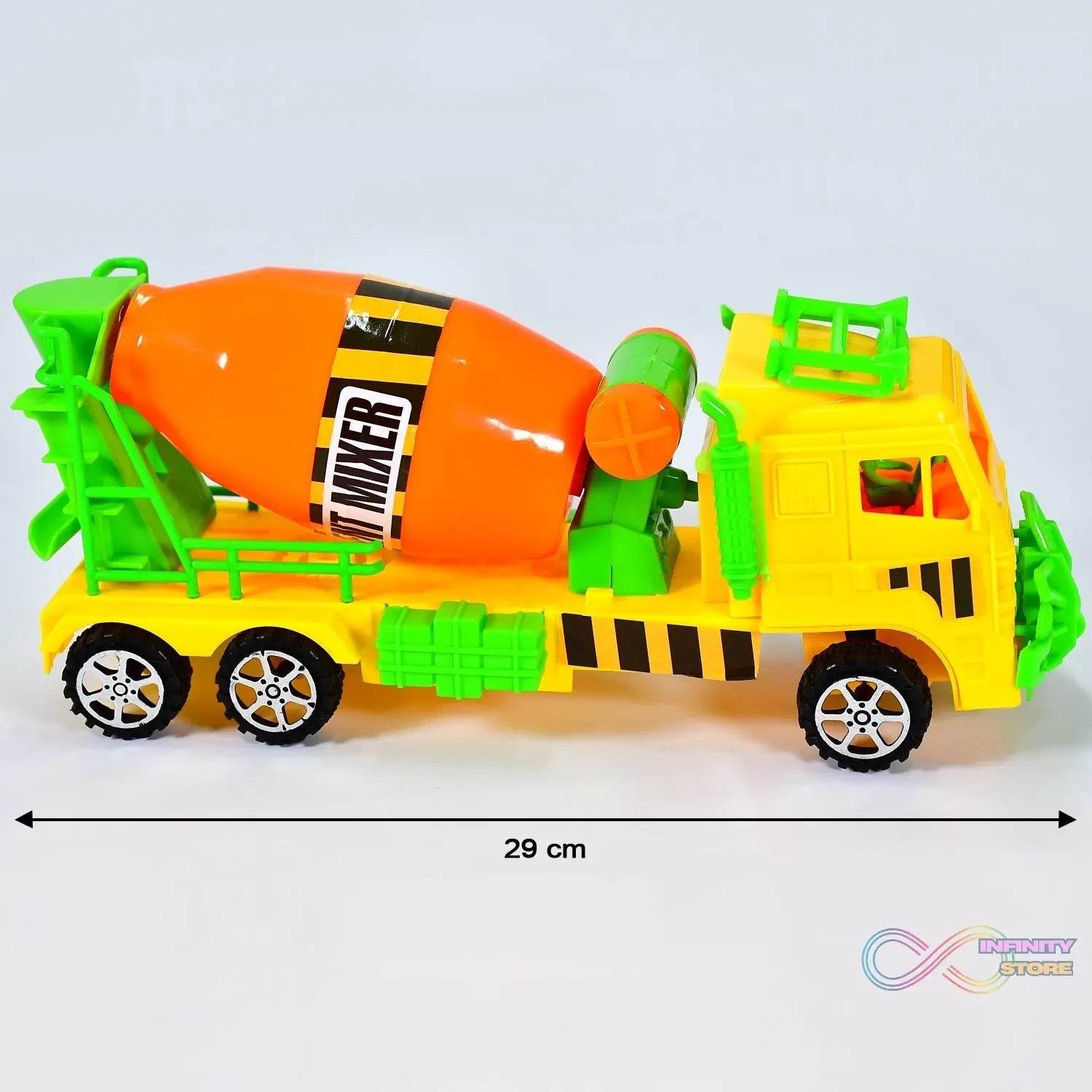 Cement Mixer Truck Pushback Toy For kids - infinityexculsivestore.com
