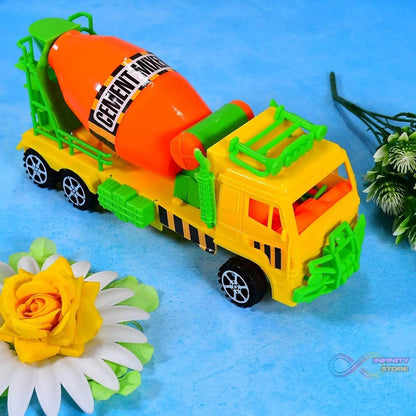 Cement Mixer Truck Pushback Toy For kids - infinityexculsivestore.com