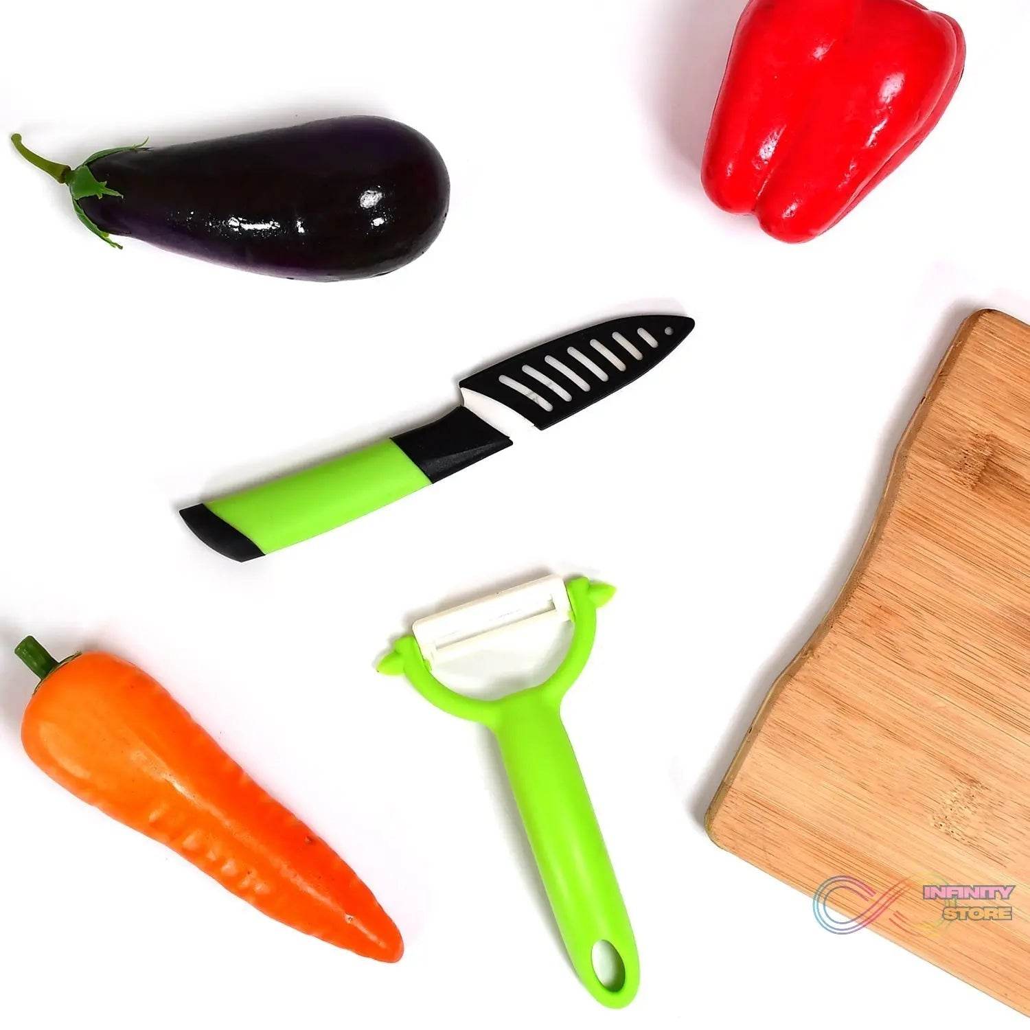 Ceramic Revolution Series Utility Knife and Peeler Gift Set - 2pc - infinityexculsivestore.com