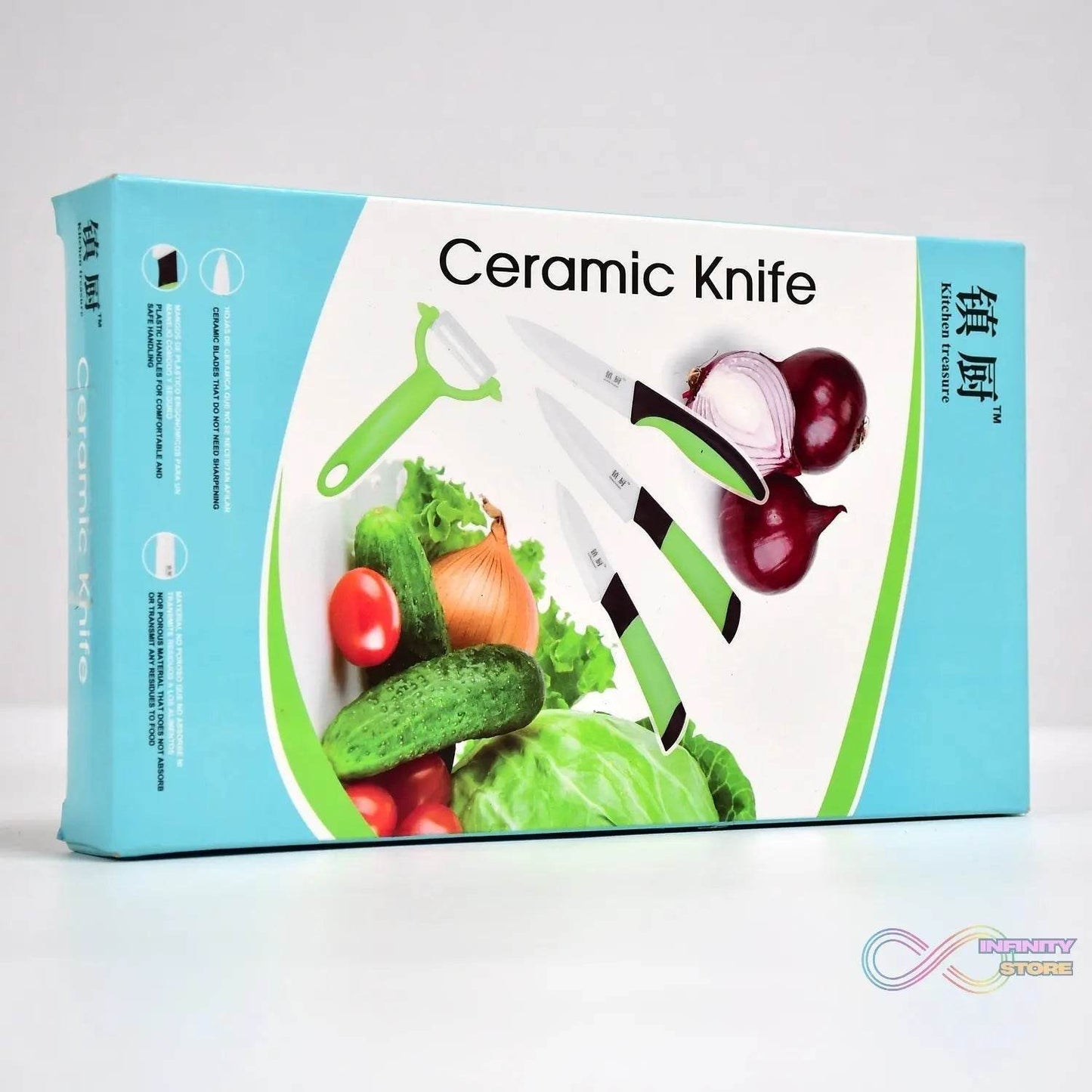 Ceramic Revolution Series Utility Knife and Peeler Gift Set - 2pc - infinityexculsivestore.com
