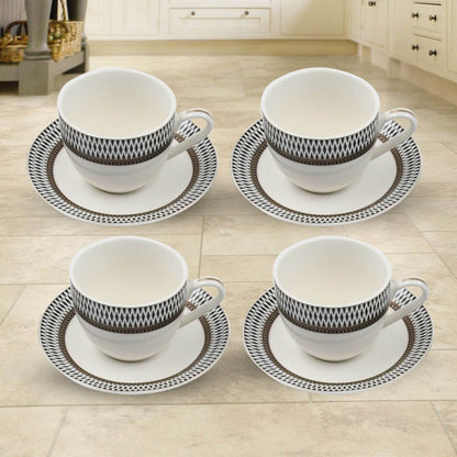 Ceramic Tea / cups and Saucer / Rakabi Set of 12 Pcs - infinityexculsivestore.com