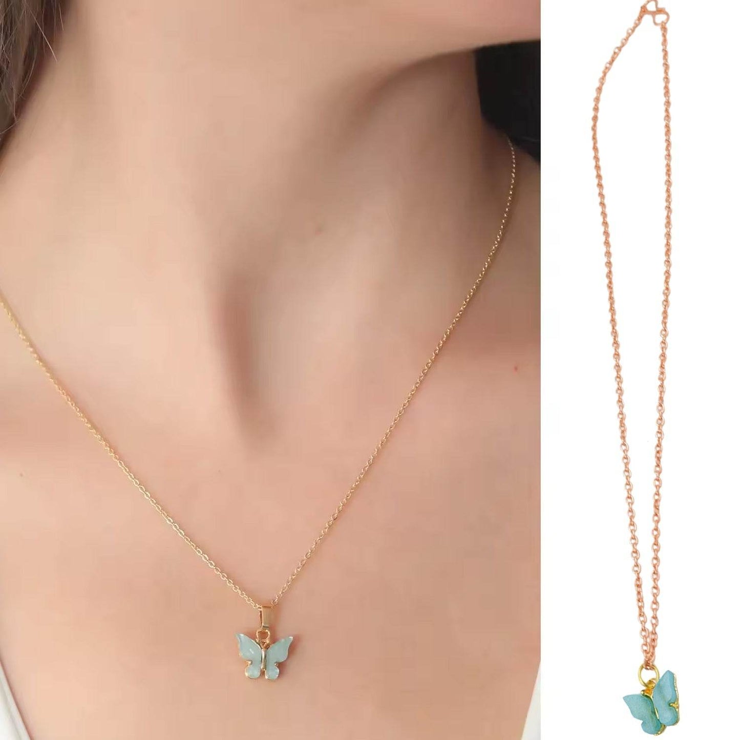 Chain Necklace Cute Charm Chain (1 Pc / Mix Design) - infinityexculsivestore.com