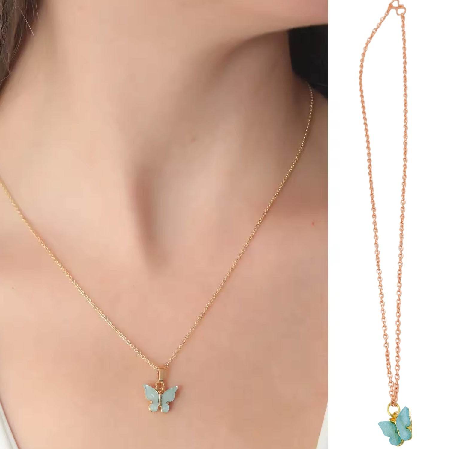 Chain Necklace Cute Charm Chain (1 Pc / Mix Design) - infinityexculsivestore.com