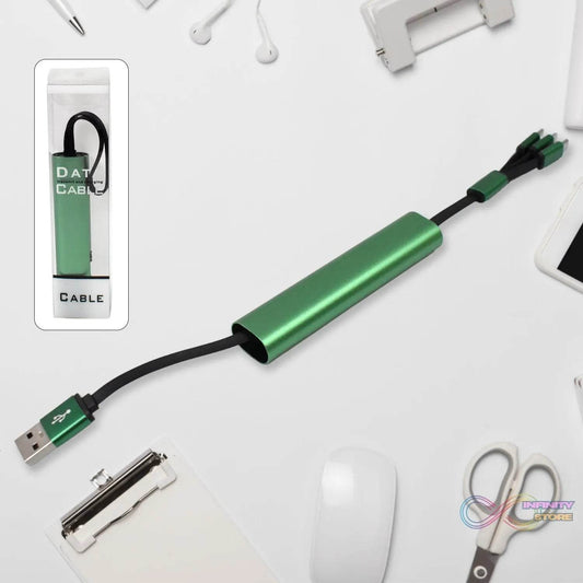 Charging Cable, 3 in 1 Extendable, Data transmit & Charging Cable (1 Pc) - infinityexculsivestore.com