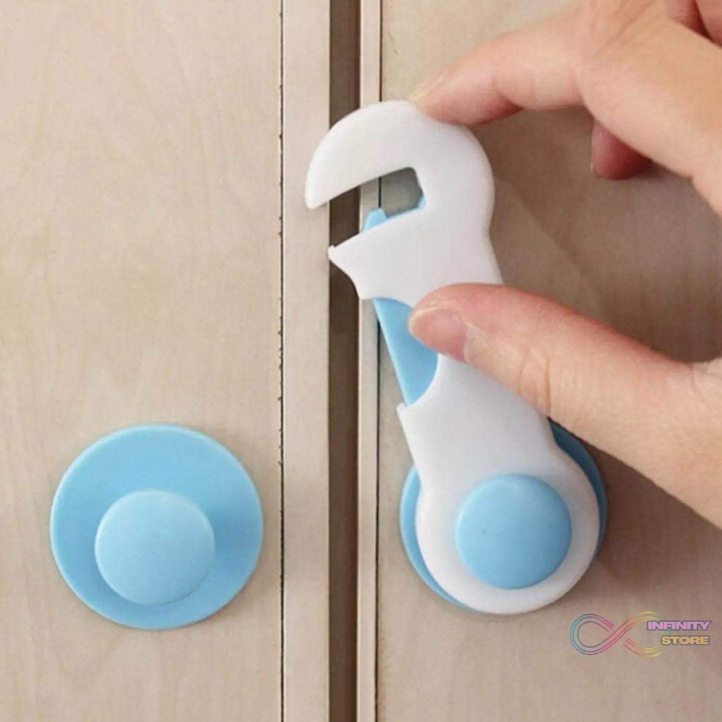 Child Safety lock Proofing for Cabinet Toilet Seat Fridge Door Drawers ( 1 pc) - infinityexculsivestore.com