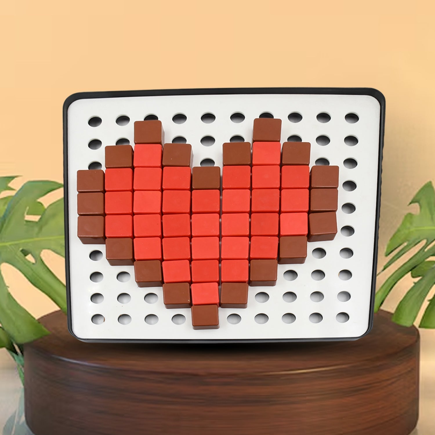 Pixel Cubes Toy for Children Early Education, Pixel Game Educational Board Games Board, Birthday Gift for Kids, Learning Math Toy, Brain Games, Math Puzzle (Approx 180 Cubes With Pixel Board & Book) - infinityexculsivestore.com