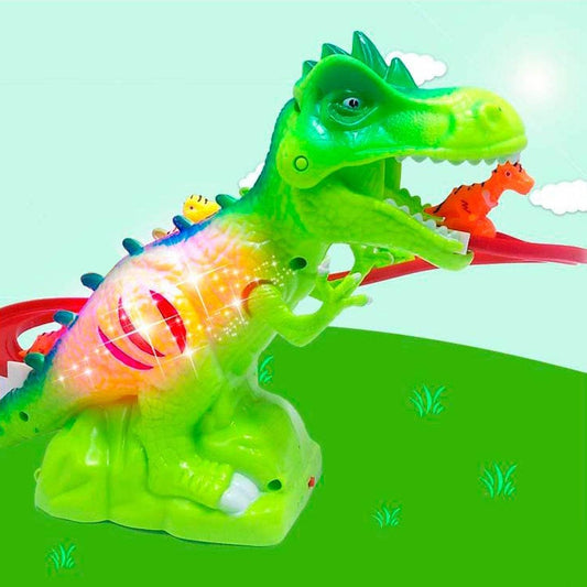 Children Electric Tracks Climb Stair Dinosaur Toys Glowing With Sound Kid Toy Animals Model Interactive Toys - infinityexculsivestore.com