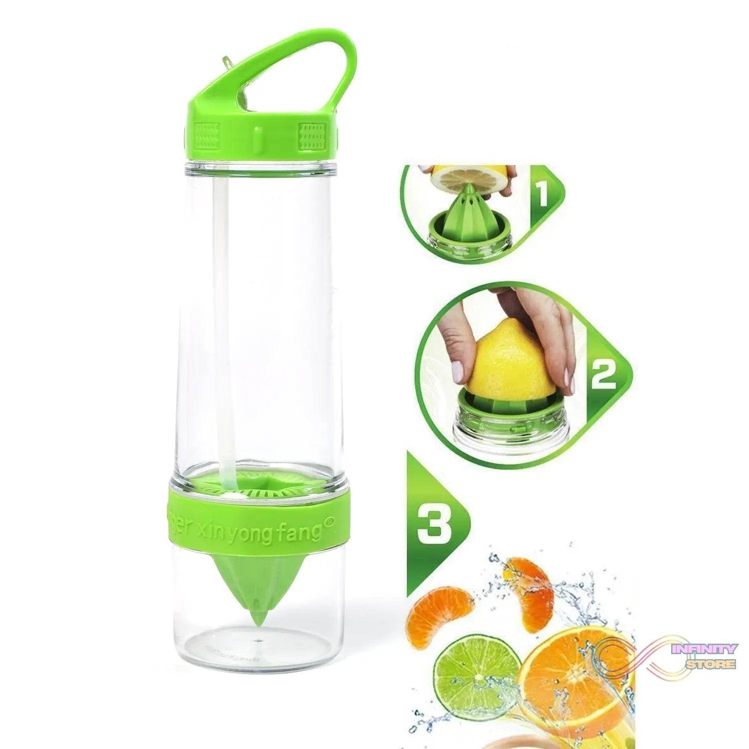 Citrus Zinger Sports Bottle with Juice Maker Infuser - infinityexculsivestore.com