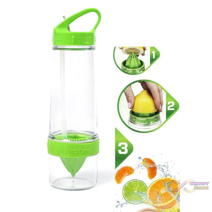 Citrus Zinger Sports Bottle with Juice Maker Infuser - infinityexculsivestore.com