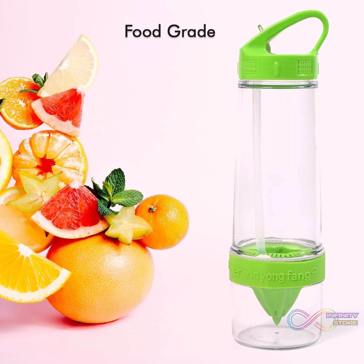 Citrus Zinger Sports Bottle with Juice Maker Infuser - infinityexculsivestore.com