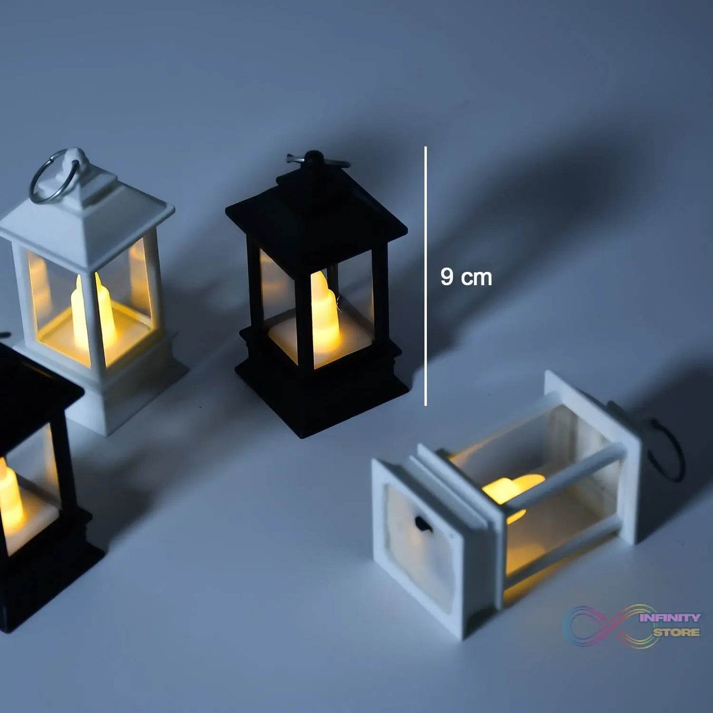 Classic Style Lantern With Artificial Rustic Battery - Operated Flameless Candle Light For Home Decoration - Good For Indoor & Outdoor Use (Pack of 24) - infinityexculsivestore.com