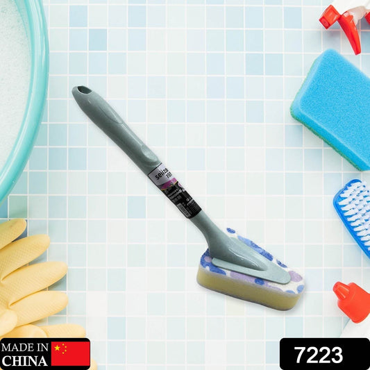 Cleaning Supplies Kitchen Handle Universal Triangular Sponge Multifunctional Bathroom Brush Long Handle Kitchen , Dining & Bar - infinityexculsivestore.com