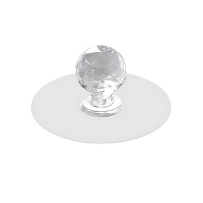 Clear Cabinet Drawer Knobs / Hook, Diamond Crystal Shaped Pulls Handles for Wardrobe, Cupboard, Bathroom Dresser, Furniture Door Window (1 Pc) - infinityexculsivestore.com