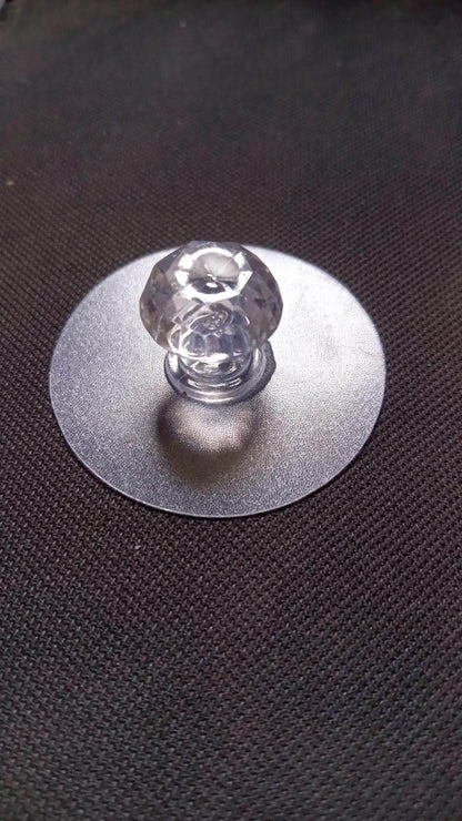 Clear Cabinet Drawer Knobs / Hook, Diamond Crystal Shaped Pulls Handles for Wardrobe, Cupboard, Bathroom Dresser, Furniture Door Window (1 Pc) - infinityexculsivestore.com