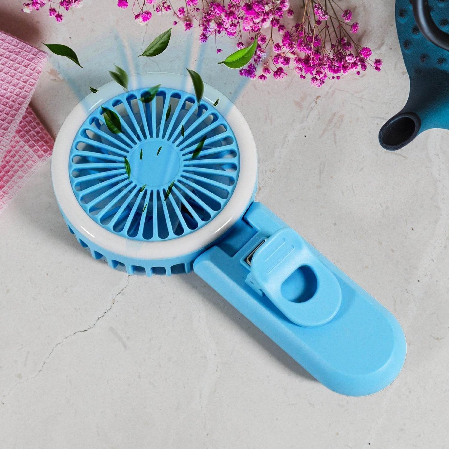 Clip Fan With Light, home, kitchen, Office Portable Fan, Rechargeable Fan - infinityexculsivestore.com