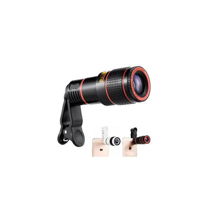 Clip-on 8X Optical Zoom Telescope Phone Camera Lens - infinityexculsivestore.com