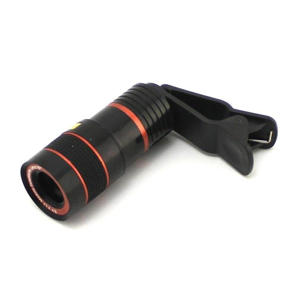 Clip-on 8X Optical Zoom Telescope Phone Camera Lens - infinityexculsivestore.com
