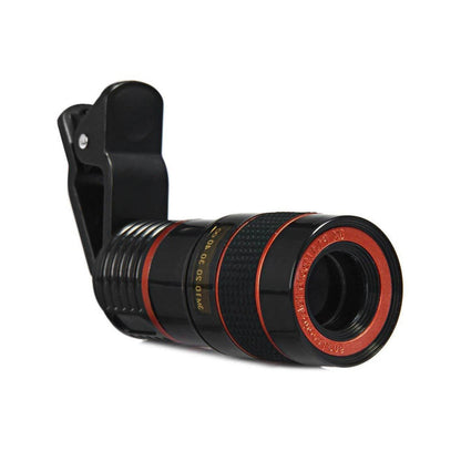 Clip-on 8X Optical Zoom Telescope Phone Camera Lens - infinityexculsivestore.com