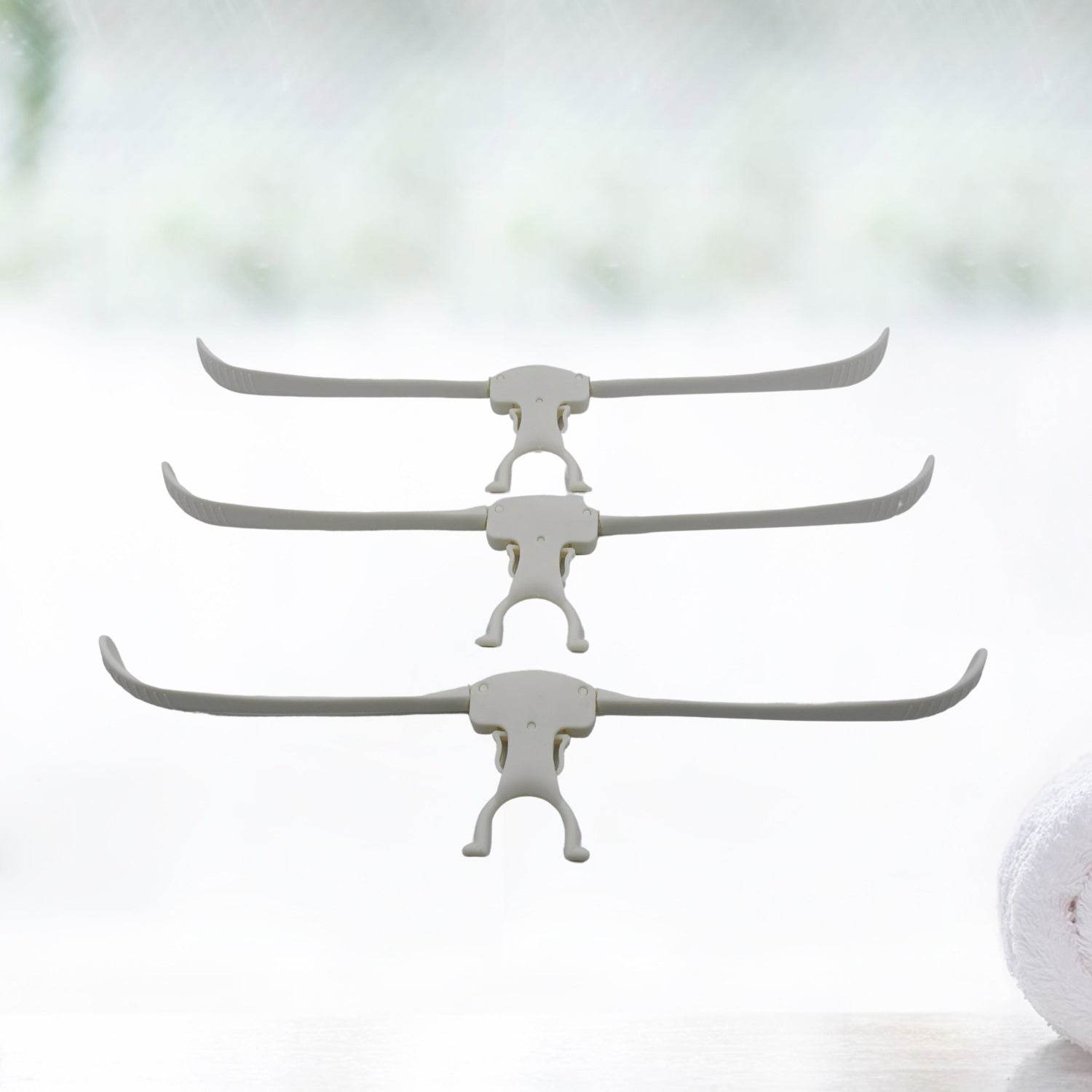 Cloth Hanger 6 in 1 Multi-Layer Hanging Mass Pants Rack Stainless Steel Pants Hangers Folding Storage Rack Space Saver Storage for Trousers Scarf Tie Belt - infinityexculsivestore.com