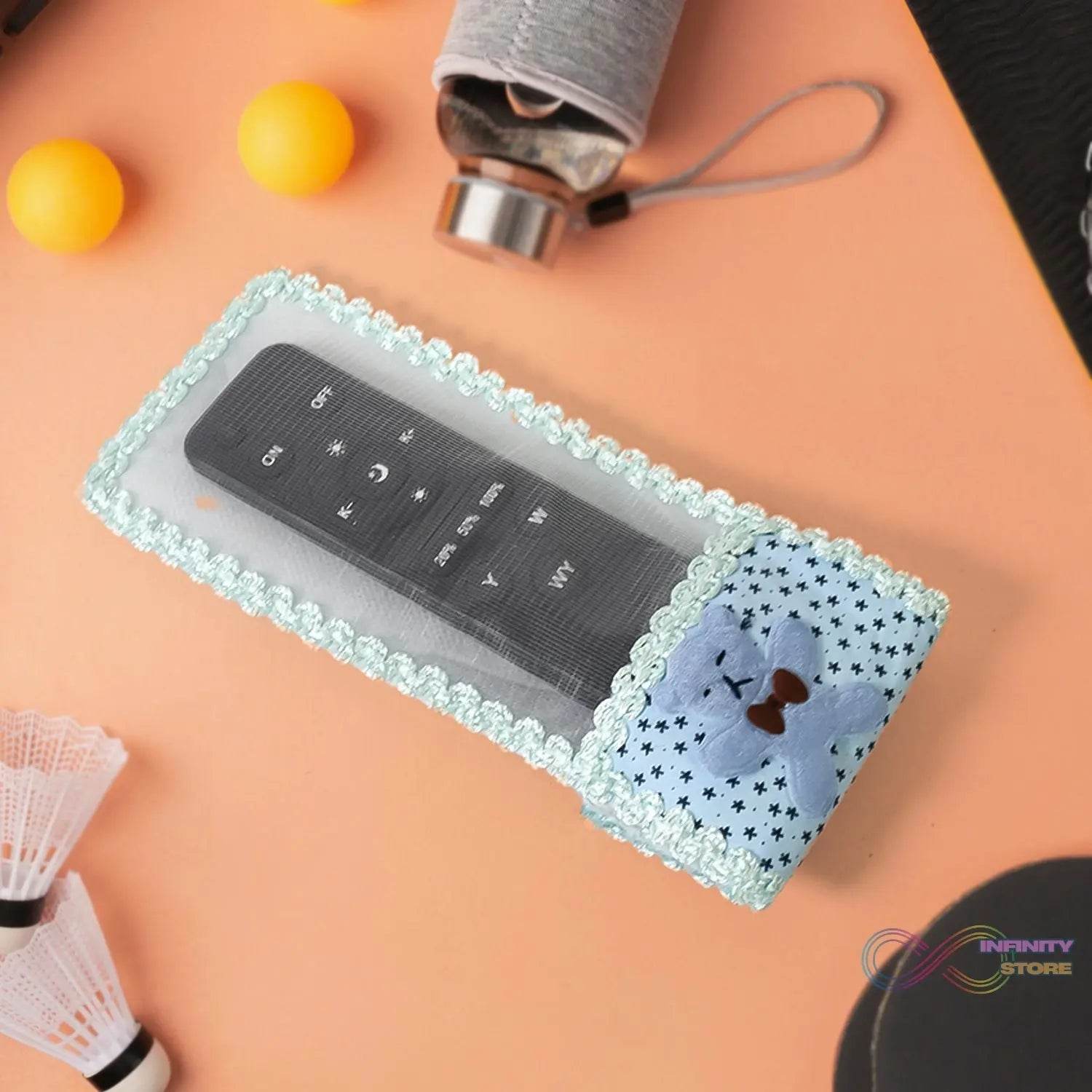 Cloth Lace Remote Control Cover Remote Case (1 Pc / 18×8 CM / Small) - infinityexculsivestore.com