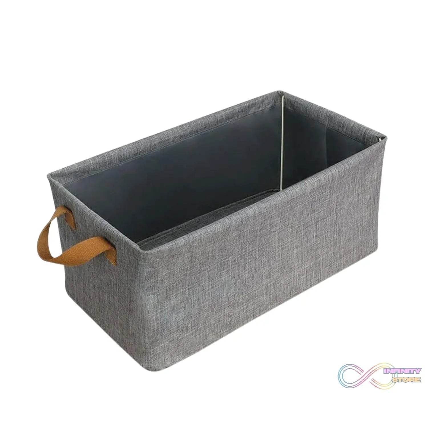 Cloth storage baskets, closet storage bins, Canvas Fabric Storage Basket for shelves, basket organizers for shelf, storage bins for clothes (48×27 Cm) - infinityexculsivestore.com