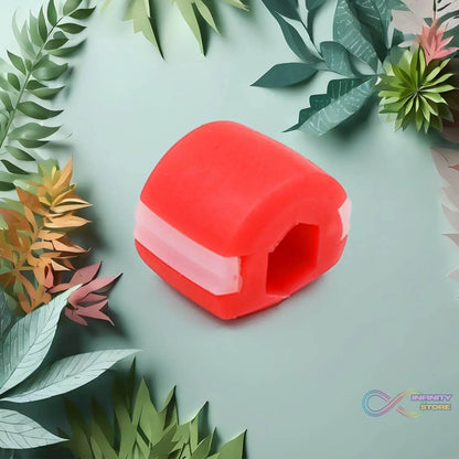 Cn Red Mouth Exerciser Used To Gain Sharp And Chiselled Mouth Easily And Fast. - infinityexculsivestore.com