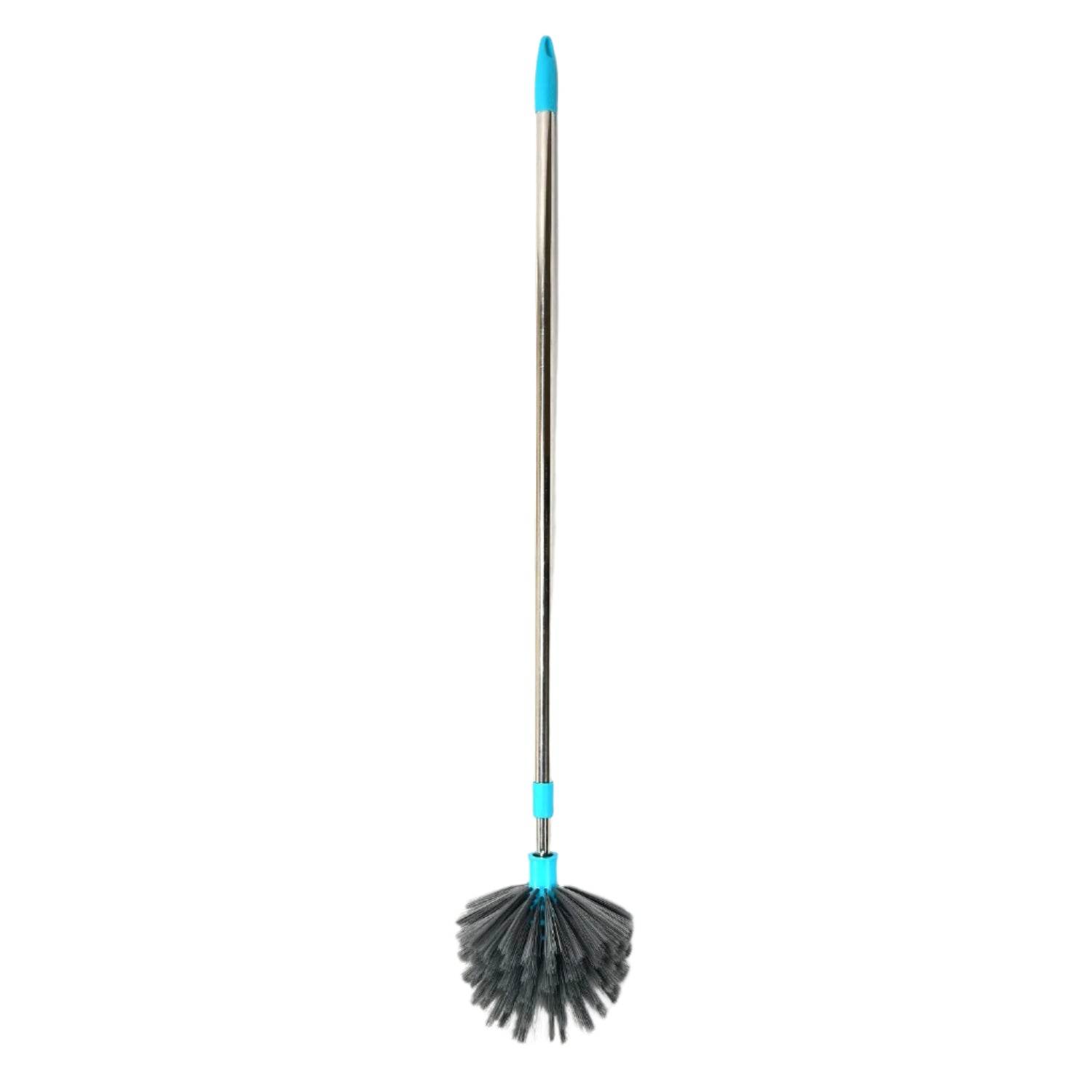Cobweb Brush With Stainless Steel Strong Long Extendable Handle for Dusting, Ceiling Cobweb Cleaning, Brush for Lights, Fans & Webs Cleaning for Home / Kitchen - infinityexculsivestore.com