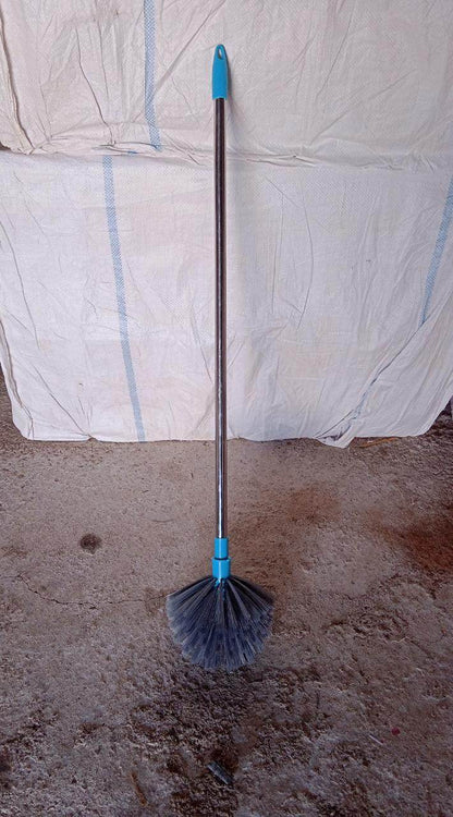 Cobweb Brush With Stainless Steel Strong Long Extendable Handle for Dusting, Ceiling Cobweb Cleaning, Brush for Lights, Fans & Webs Cleaning for Home / Kitchen - infinityexculsivestore.com