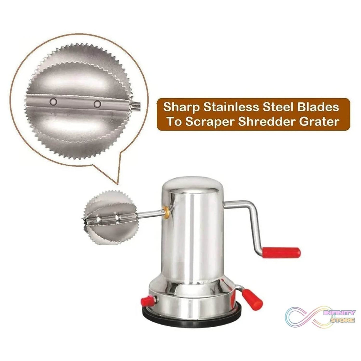 Coconut scrapers Machine Manual Steel For Home & Kitchen Use - infinityexculsivestore.com