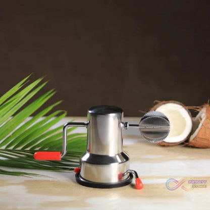 Coconut scrapers Machine Manual Steel For Home & Kitchen Use - infinityexculsivestore.com