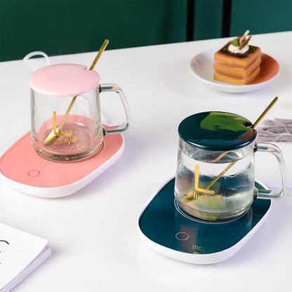 Coffee Mug Warmer For Having Coffee Along With The Warmer That Keeps It Hot. - infinityexculsivestore.com