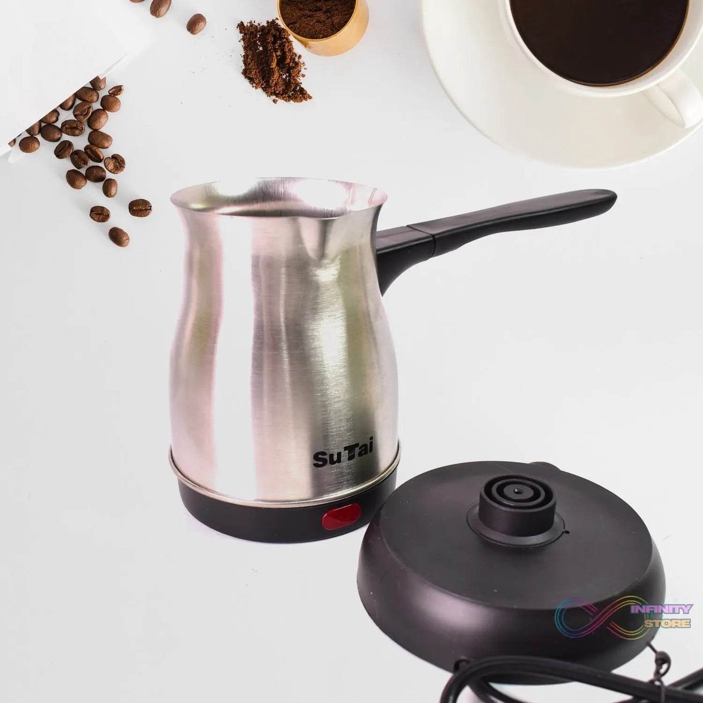 Coffee Pot, Coffee Maker, 800ml Even Heating Tea Maker Kettle (1 Pc) - infinityexculsivestore.com
