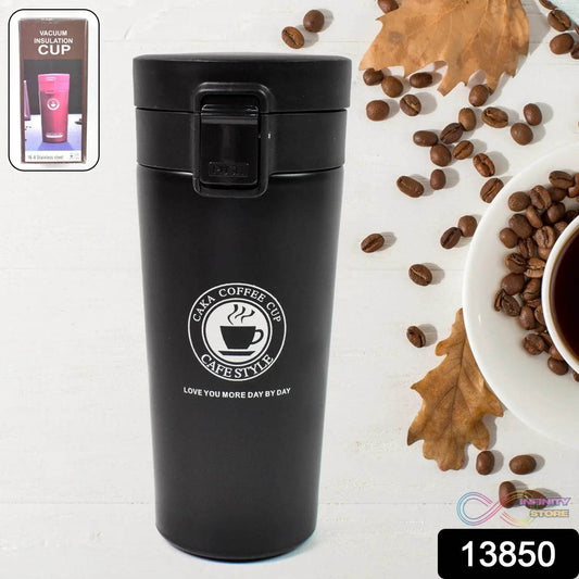 Coffee Travel Mug Insulated Coffee Cup with Leakproof Lid (380ml Approx / 1 Pc) - infinityexculsivestore.com