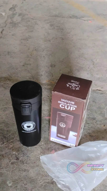 Coffee Travel Mug Insulated Coffee Cup with Leakproof Lid (380ml Approx / 1 Pc) - infinityexculsivestore.com