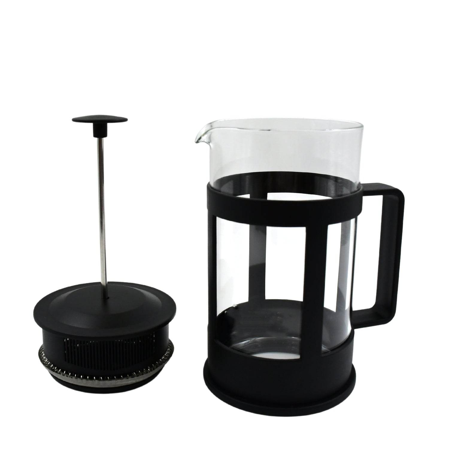 Coffee and Tea maker, Coffee Maker Glass Stainless Steel Coffee Press Glass Teapot for Camping Travel Gifts kitchen tools (Approx 350ml) - infinityexculsivestore.com