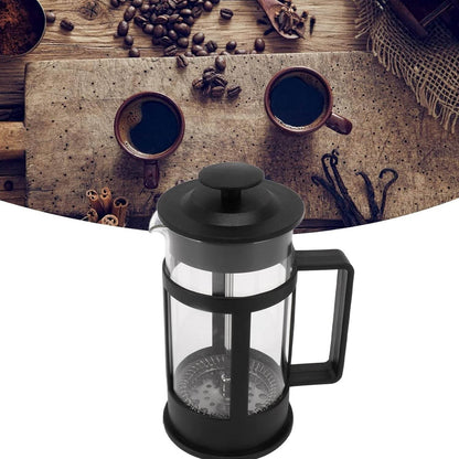 Coffee and Tea maker, Coffee Maker Glass Stainless Steel Coffee Press Glass Teapot for Camping Travel Gifts kitchen tools (Approx 350ml) - infinityexculsivestore.com