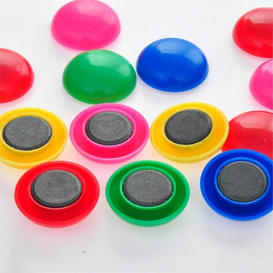 Colorful Board Magnets Circular Plastic Buttons - infinityexculsivestore.com