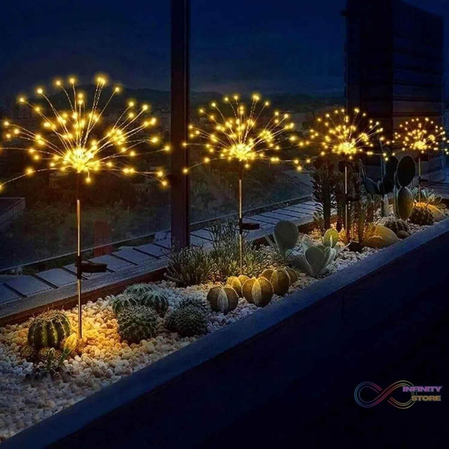 Colorful Multi Led Outdoor Solar Garden Lights (4 Pcs Set) - infinityexculsivestore.com