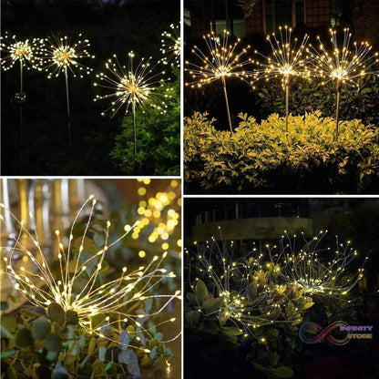 Colorful Multi Led Outdoor Solar Garden Lights (4 Pcs Set) - infinityexculsivestore.com