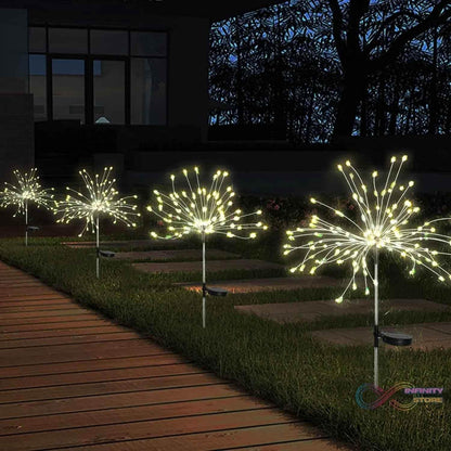 Colorful Multi Led Outdoor Solar Garden Lights (4 Pcs Set) - infinityexculsivestore.com