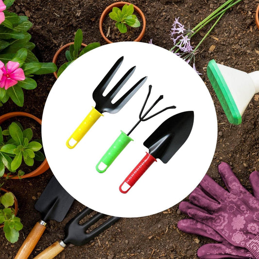 Colorfull Garden Tool Set Set of 3Pc - infinityexculsivestore.com
