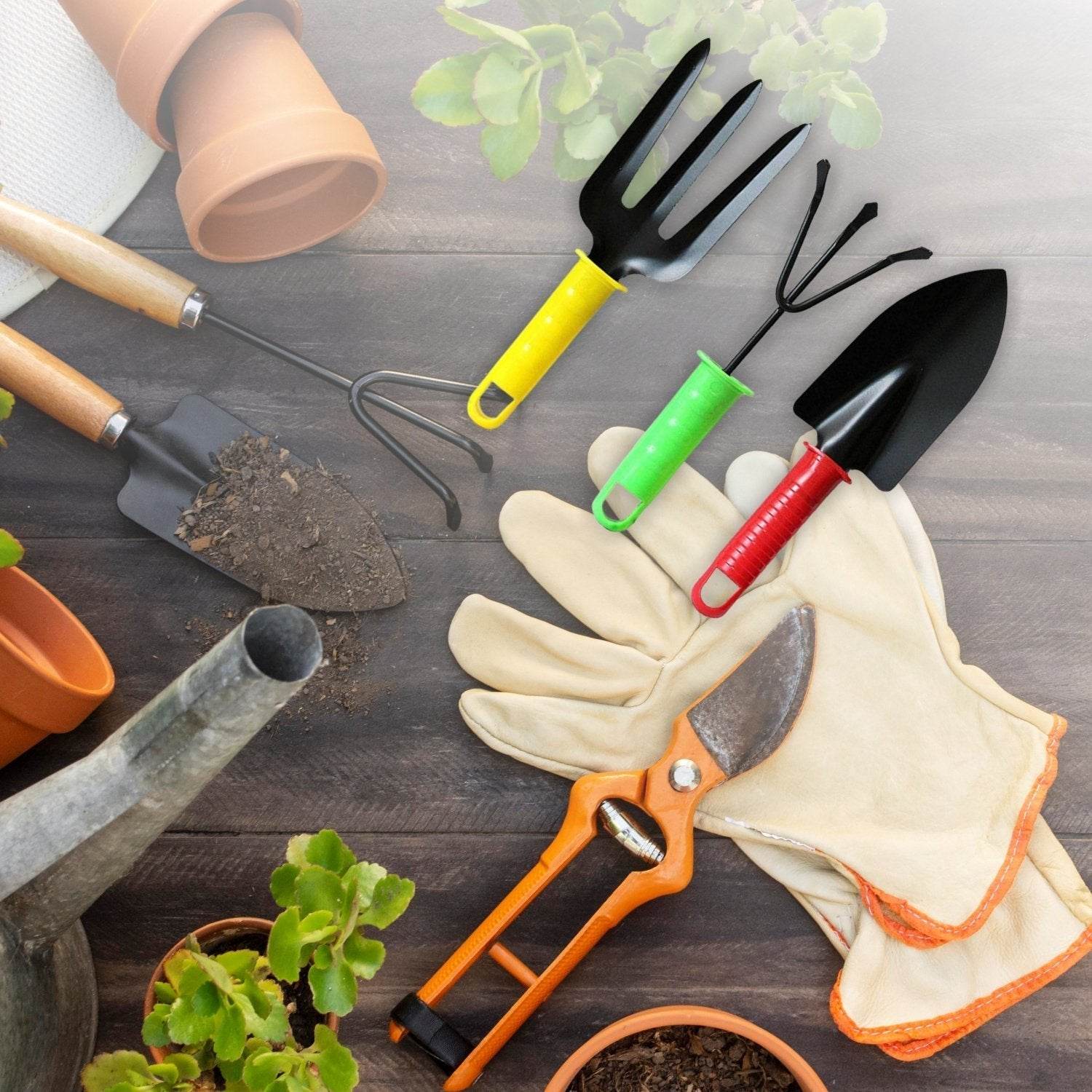Colorfull Garden Tool Set Set of 3Pc - infinityexculsivestore.com