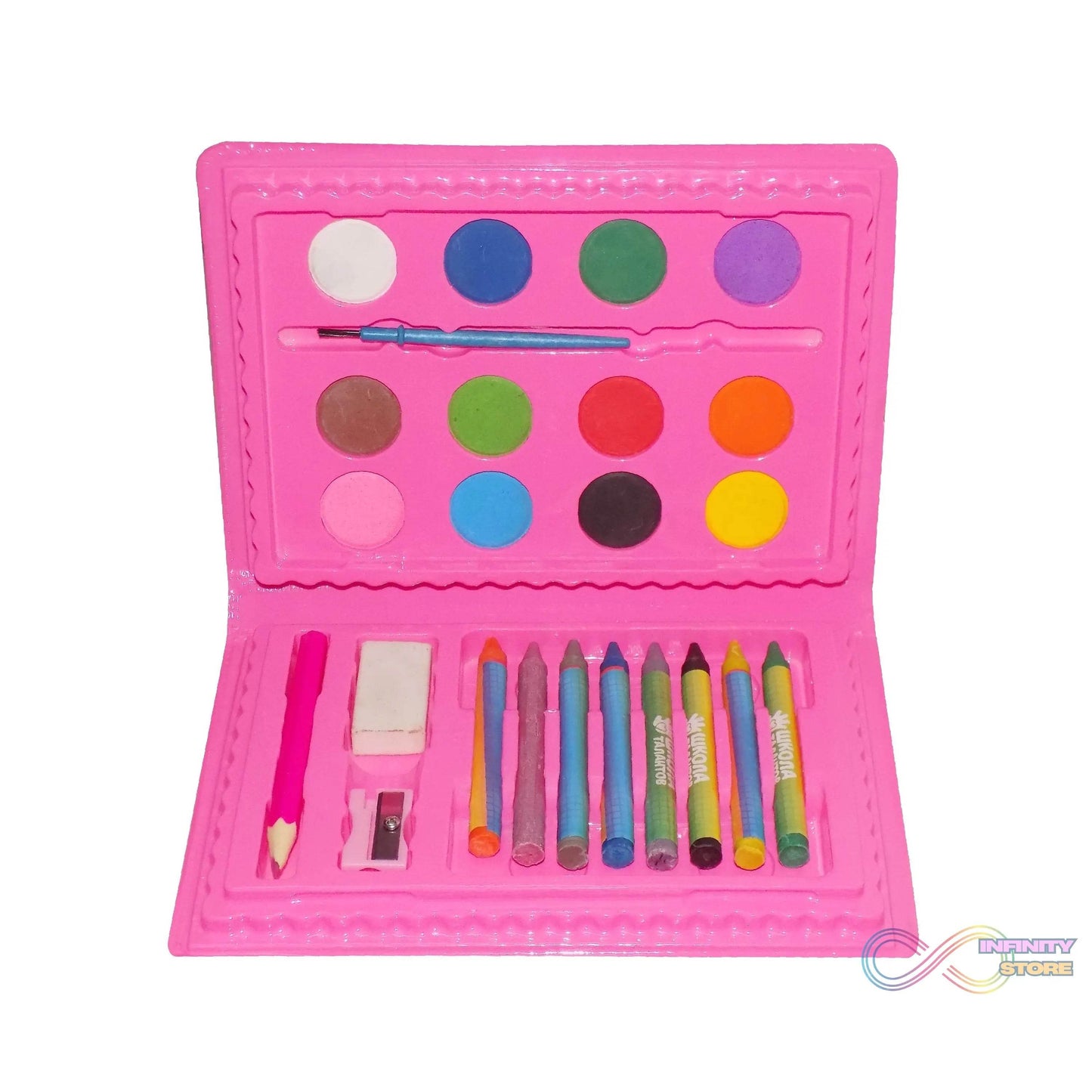 Coloring Combo Colors Box Color Pencil, Crayons, Water Color, Sketch Pens (Set of 24) - infinityexculsivestore.com