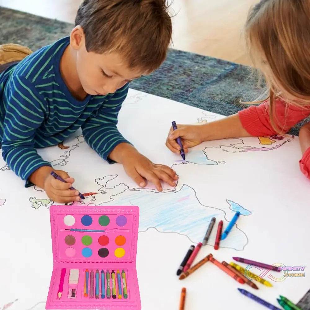 Coloring Combo Colors Box Color Pencil, Crayons, Water Color, Sketch Pens (Set of 24) - infinityexculsivestore.com